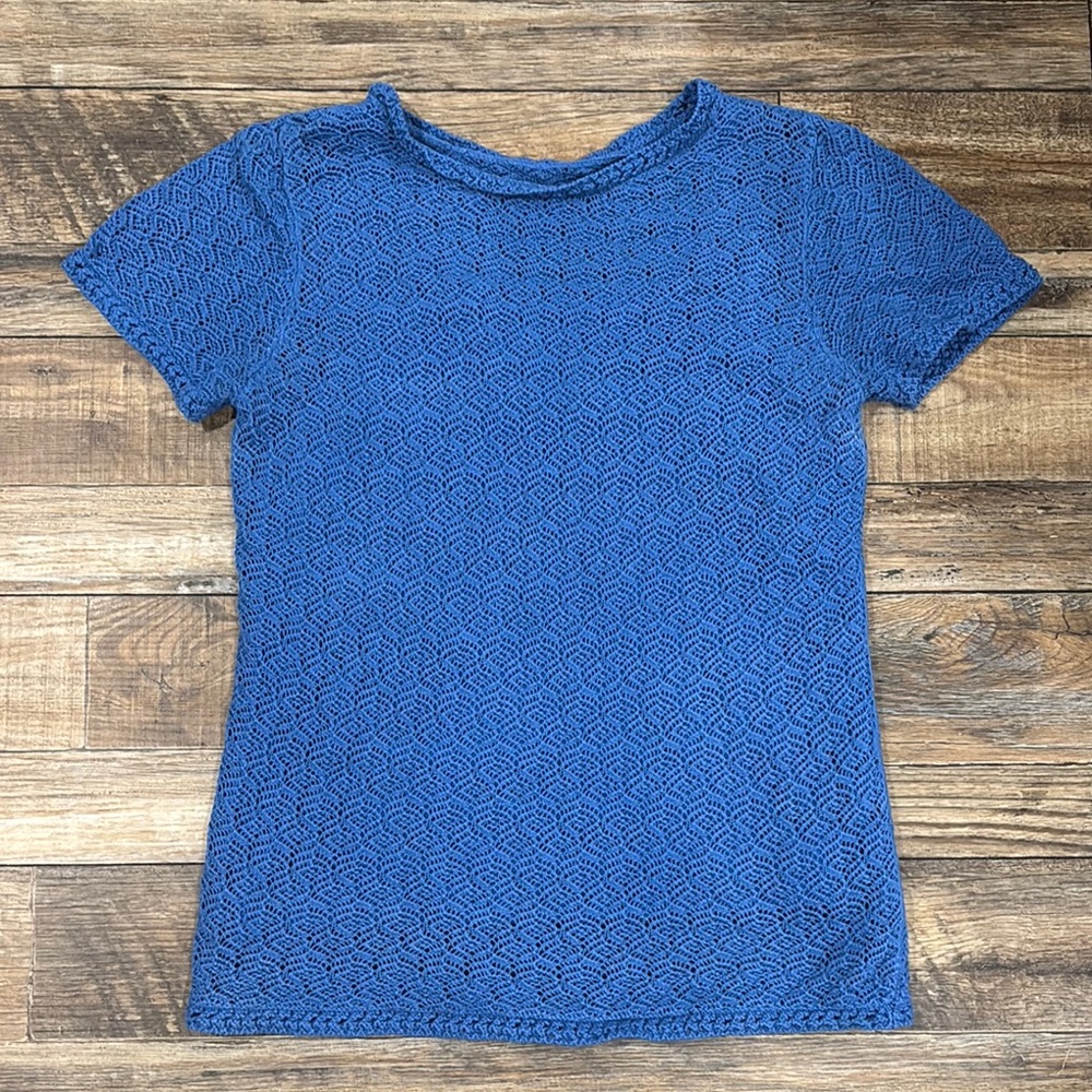 Coldwater Creek Blue Lace Women's Top